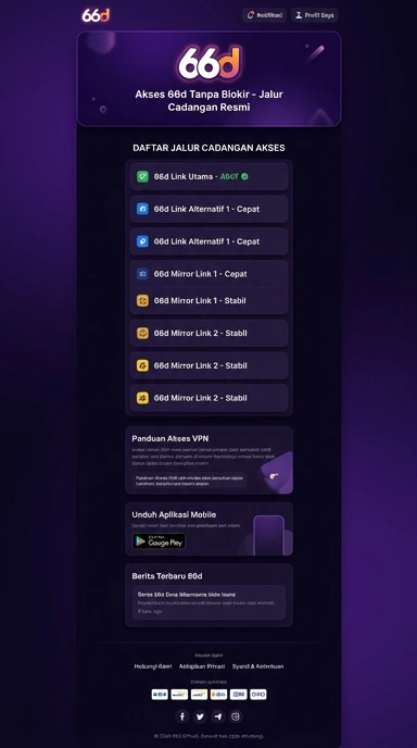 Link Alternatif Aman untuk 66d di Android