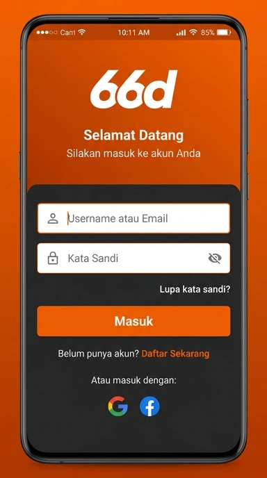 Masuk Akun 66d untuk Pengguna Android Indonesia