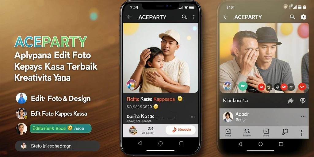 Tampilan antarmuka ACEPARTY untuk editing foto yang modern dan intuitif.