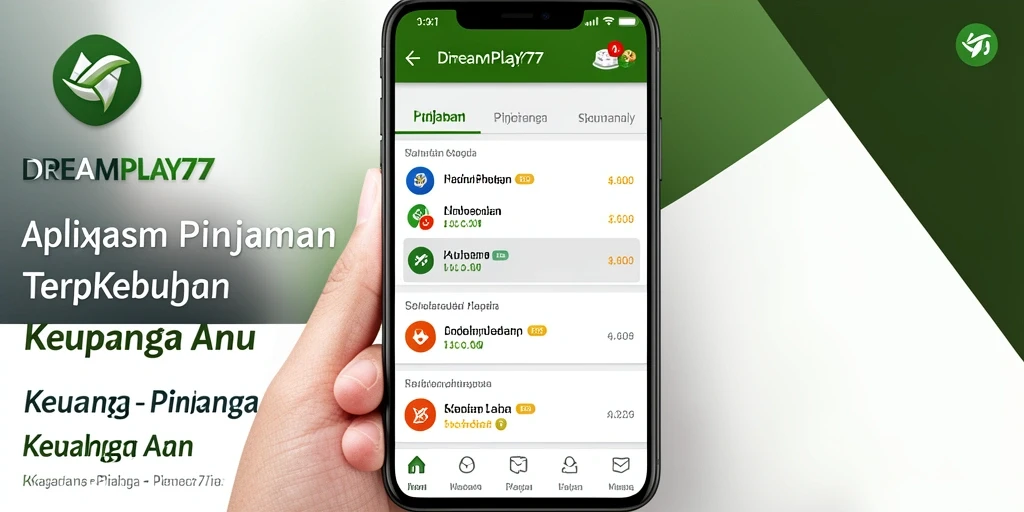 Antarmuka aplikasi DREAMPLAY77 yang sederhana dan user-friendly.