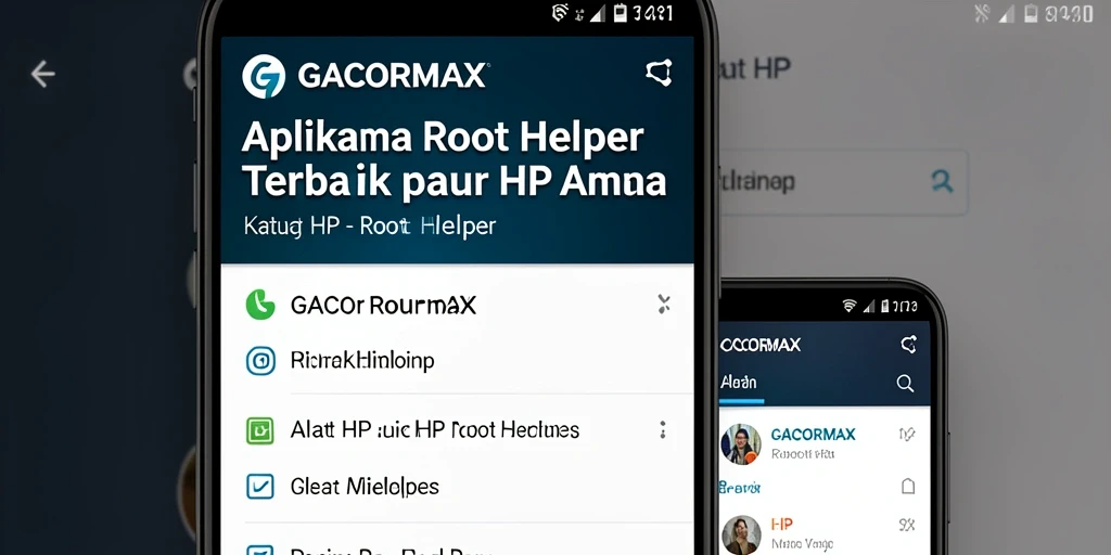 Tampilan antarmuka GACORMAX yang memudahkan akses root.