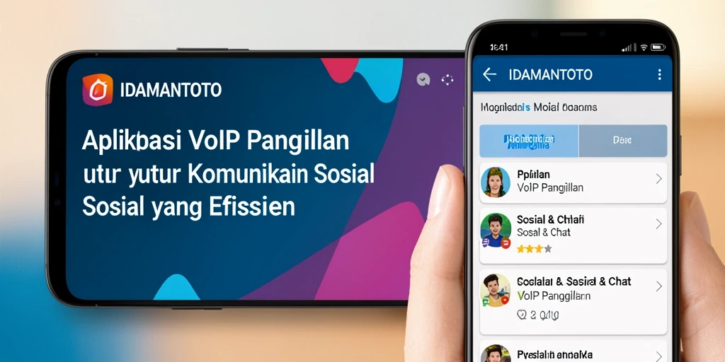 Antarmuka intuitif IDAMANTOTO untuk panggilan VoIP yang berkualitas.