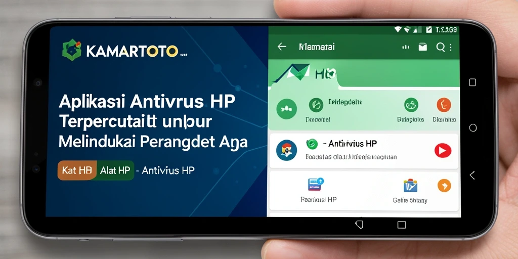 Antarmuka KAMARTOTO menampilkan fitur keamanan dan pemindaian antivirus.