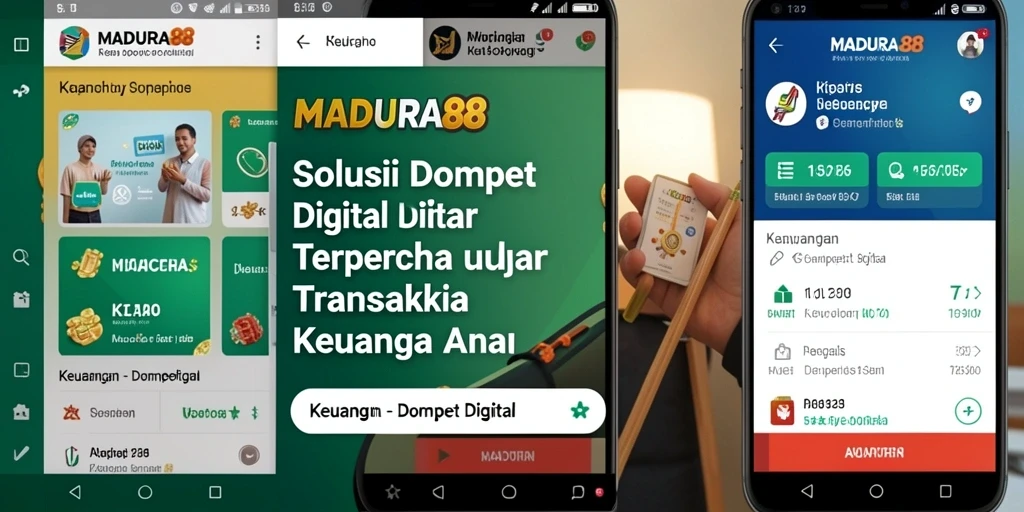 Antarmuka aplikasi MADURA88 yang user-friendly untuk transaksi keuangan.