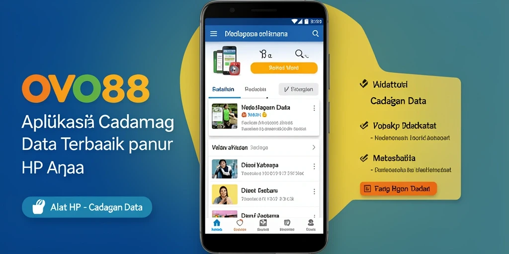 Antarmuka OVO88 yang bersih dan fungsional untuk Cadangan Data.