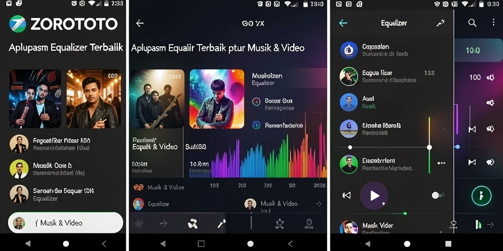 Tampilan antarmuka aplikasi ZOROTOTO yang modern dan mudah digunakan.